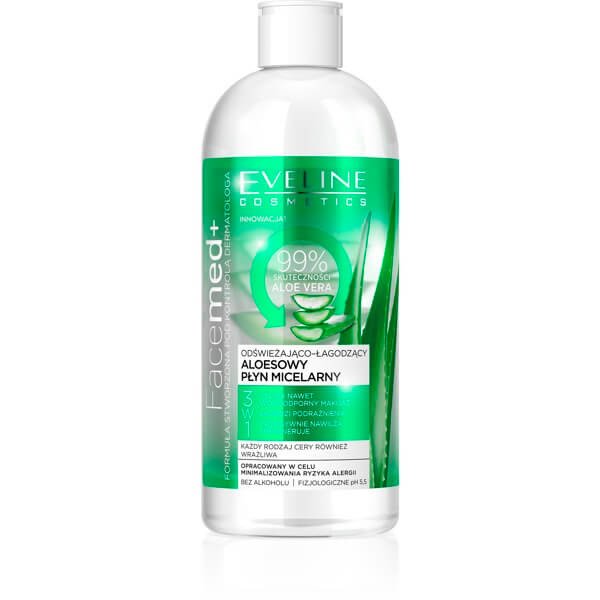 Eveline Facemed+ Aloe Micellar Liquid 3in1 Refreshing Soothing 400ml