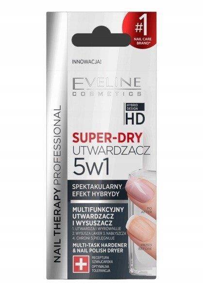 Eveline Nail Therapy 5 in 1 Super Dry Top Coa tand Express Nail Polish Dryer 12 ml