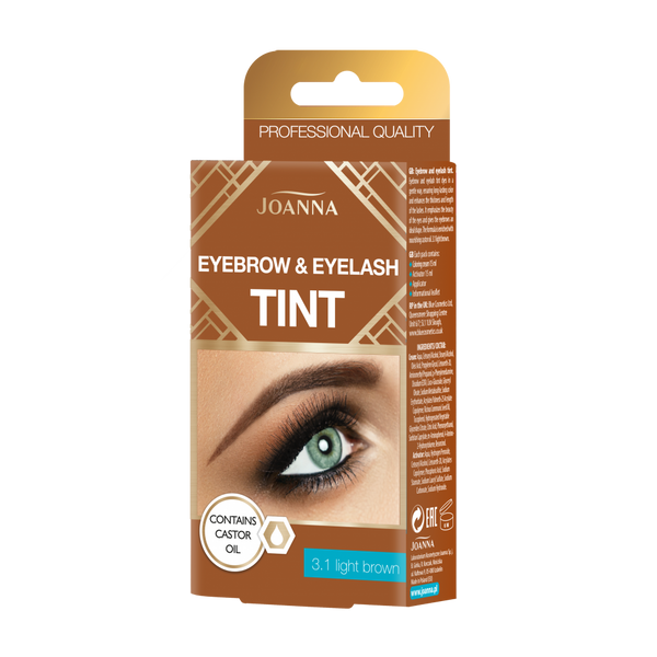 Joanna Tint Eyebrow & Eyelashes with Castor Oil No 3.1. Light Brown 15ml