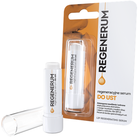 Regenerum Regenerating Lip Serum Moisturizes Nourishes Lips Protection SPF15 5g