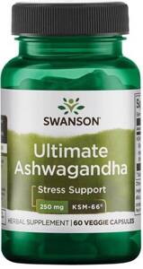 Swanson Ashwagandha Ultimate KSM-66 250mg 60 Capsules