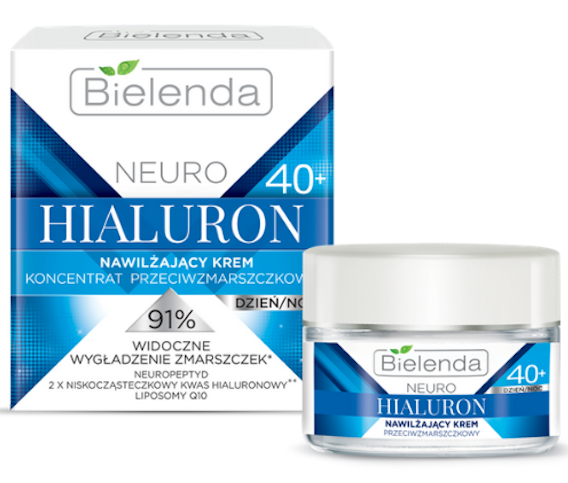 Bielenda Neuro Hialuron Moisturizing Anti Wrinkle Cream Concentrate 40+ Day and Night 50ml