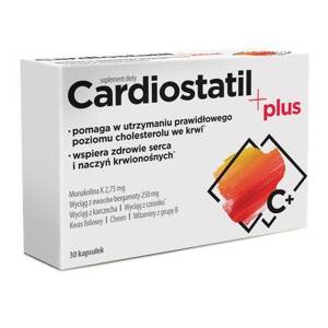 Aflofarm Cardiostatil Plus Helps Maintain Correct Level of Cholesterol in Blood 30 Capsules