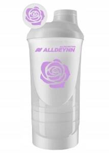 Allnutrition Alldeynn Plastic Durable Smart Shaker White 600ml + 350ml