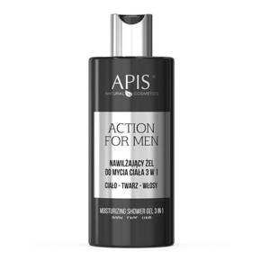 Apis Action for Men 3in1 Moisturising Body Face and Hair Shower Gel 300ml