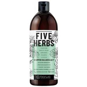 Barwa Five Herbs Balancing Shampoo for Normal and Oily Hair 480ml