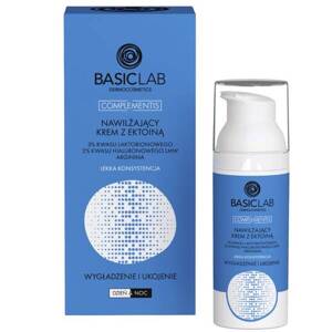 BasicLab Complementis Moisturizing Cream with Ectoine Light Consistency Smoothing and Soothing for Day and Night 50ml