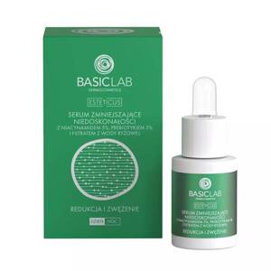 BasicLab Dermocosmetics Imperfection Reducing Serum with Niacinamide 5% Reduction and Narrowing for Problematic Skin Day and Night 15ml