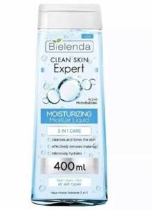 Bielenda Micellar Water Moisturizing Facial Cleanser 3In1 MakeUp Remover 400ml