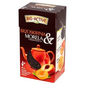 Big-Active Peach & Apricot Leaf Flavoured Black Tea with Fruit Pieces 80g