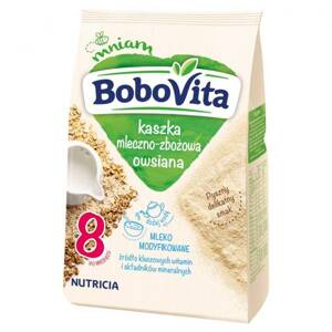 BoboVita Milk and Cereal Oat Porridge with Vitamins for Babies after 8 Months 230g