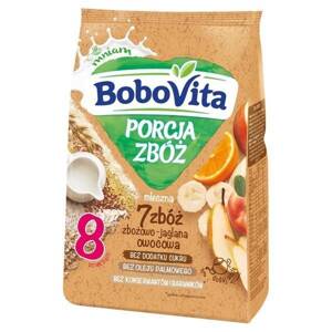 BoboVita Portion of Cereals Fruit Milk Porridge 7 Cereals and Millet for Babies after 8 Months 210g
