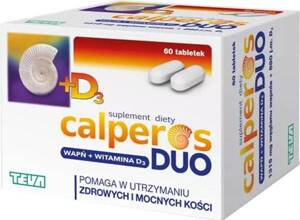 Calperos Duo Calcium and Vitamin D3 Healthy and Strong Bones 60 Tablets