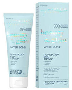 Eveline Beauty & Glow Water Bomb! Moisturizing and Nourishing Cream for Dry and Dehydrated Skin 75ml