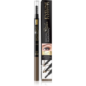 Eveline Cosmetics Brow Styler Multifunction 3in1 01 Medium Brown 1 Piece