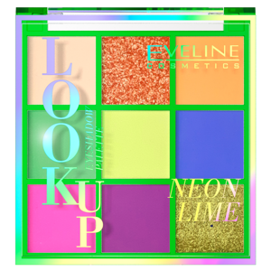 Eveline Eyeshadow Palette 9 Colours Look Up Neon Lime Eyeshadow 10.8g