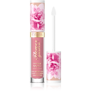 Eveline Flower Garden Creamy Lip Gloss No.01 Delicate Rose Vegan 4.5ml