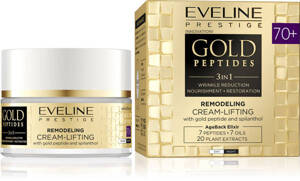 Eveline Gold Peptides 3in1 Remodeling Cream-Lifting with Golden Peptide and Spilantol 70+ for Day and Night 50ml