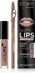 Eveline Oh My LIps Liquid Lipstick Matt Crayon no 01 Neutral Nude 1 pc