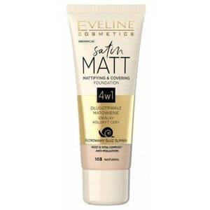Eveline Satin Matt 103 Natural Matte Foundation 4in1 Velvet Satin Effect 30 ml