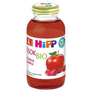 Hipp Bio Juice 100% Raspberries and Apples for Infants after 4th Month 200ml