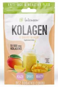 Intenson Collagen Mango Flavor with Hyaluronic Acid and Vitamin C in Drinking Powder 10.9g