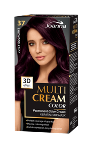 Joanna Multi Cream Permanent Intensive Hair Color Paint Care 37 Juicy Eggplant