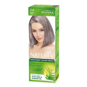 Joanna Naturia Permanent Hair Color Paint Care Shine Dye 214 Pigeons Gray 100ml