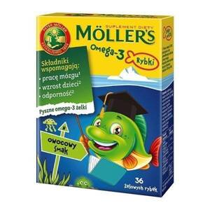 Moller's Omega 3 Fish Jelly Beans Fruit Flavoured 36 pcs.