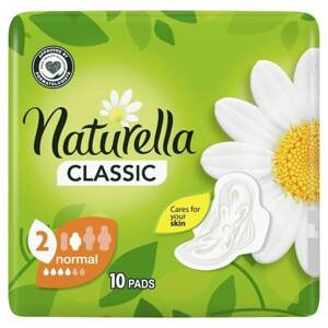 Naturella Classic Normal Camomile Sanitary Napkins with Wings 10 Pieces