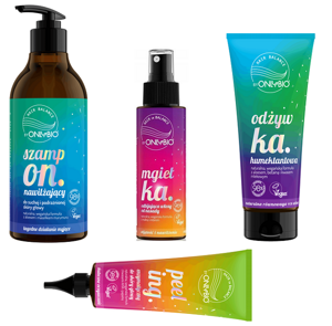 OnlyBio Hair Balance Set Scalp scrub + Shampoo + Conditioner + Mist