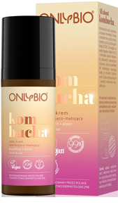 OnlyBio Kombucha Light Moisturizing and Mattifying Cream with Grapefruit and Aloe for Mixed and Oily Skin 50ml