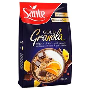 Sante Gold Granola Belgian Chocolate and Orange Rich in Fiber without Palm Oil 300g