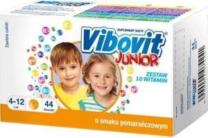 Vibovit Junior Vitamin Set For Children 4-12 Years Orange 44 Sachets 