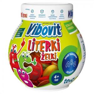 Vibovit Letters Fruit Jelly Beans Set Of Vitamins And Minerals For Children 50 