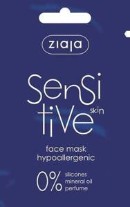 Ziaja Sensitive Hypoallergenic Face Mask Compress Soothing Relief for Sensitive Skin Vegan 7ml