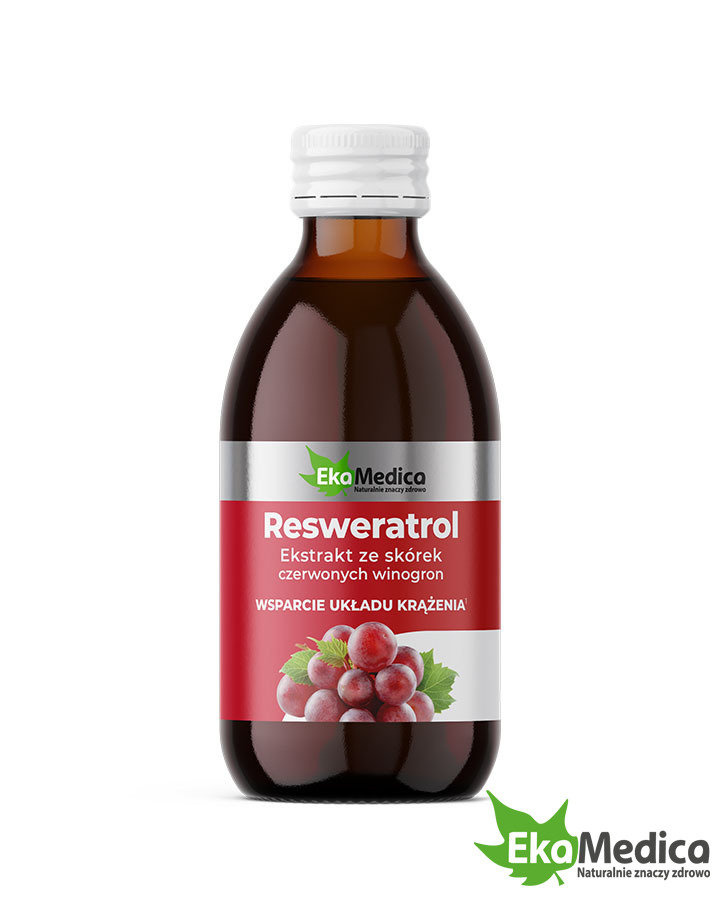 EkaMedica Resveratrol Liquid Diet Supplement with Red Grape Extract for