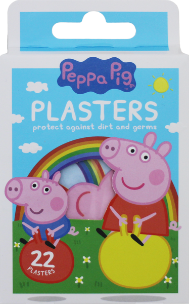 Peppa Pig Latex Free and Hypoallergenic Plasters for Children 22 Pieces ...