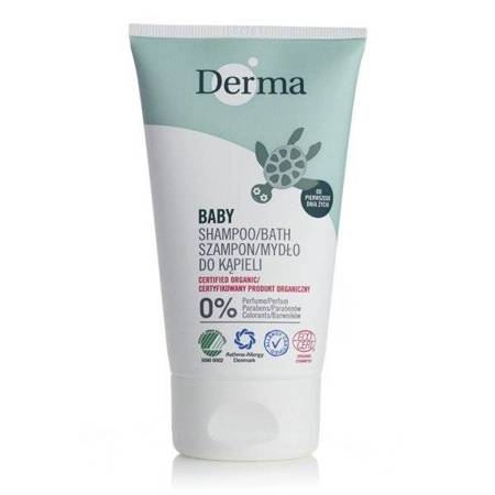 4organic Derma Eco Baby Shampoo/Bath 150ml BEST BEFORE 31.07.2022