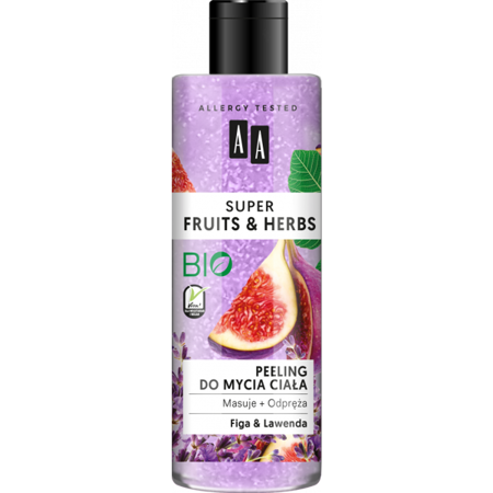 AA Super Fruits & Herbs Relaxing Massage Body Scrub with Figa and Lavender 200ml
