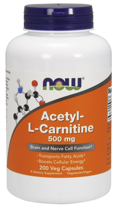 Acetyl-L-Carnitine, 500mg - 200 vcaps