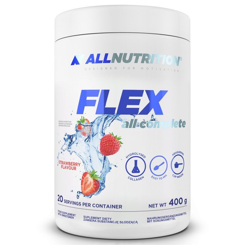 Allnutrition Flex All Complete Hydrolyzed Collagen Powder Strawberry 400g