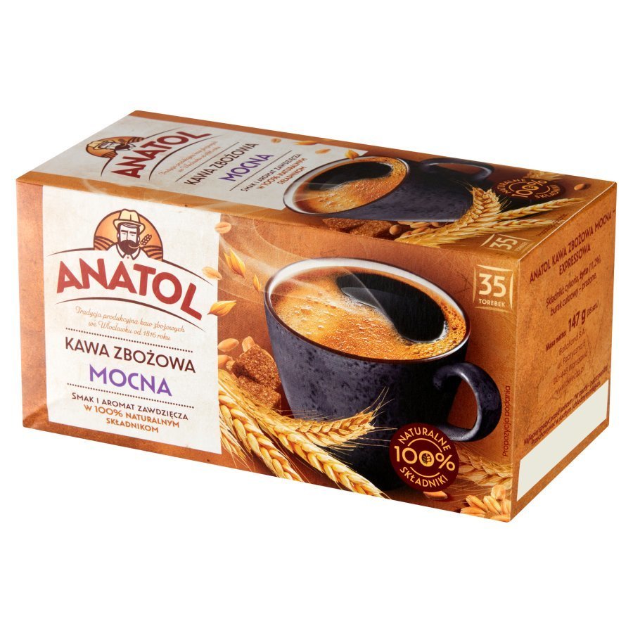 Anatol Exceptional Strong Cereal Coffee with Expressive Taste and Roasted Cereals Aroma 147g