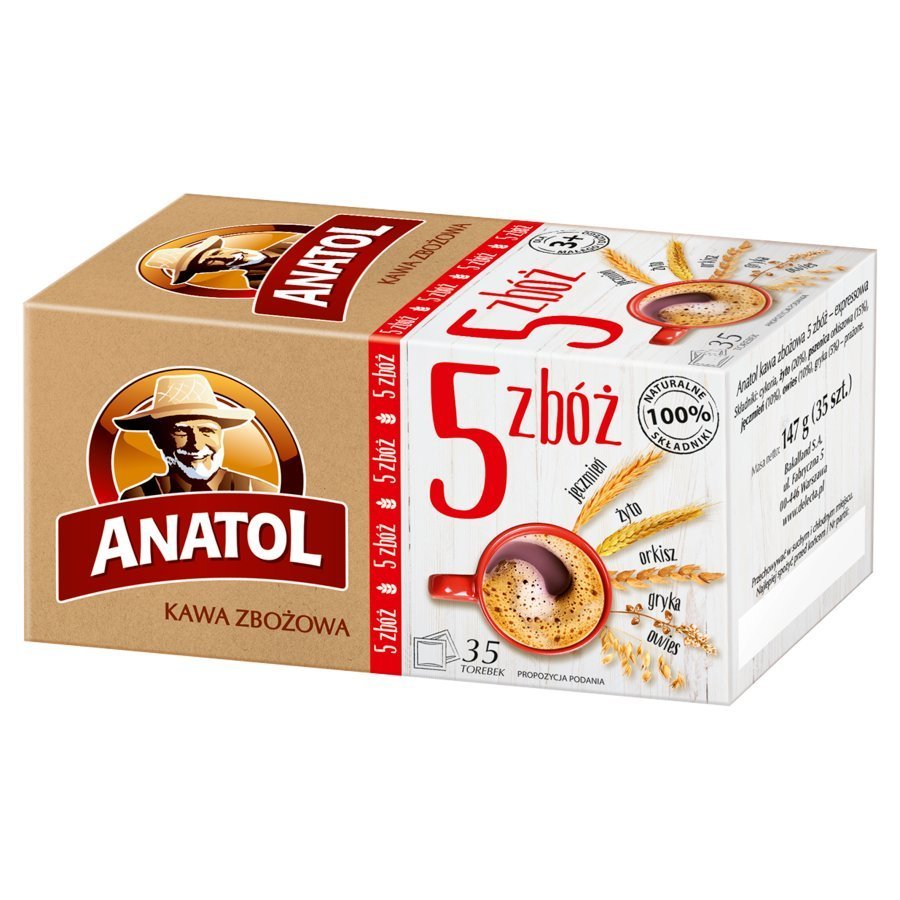 Anatol Express Cereal Coffee 5 Cereals and Chicory Natural Taste and Aroma Power 147g