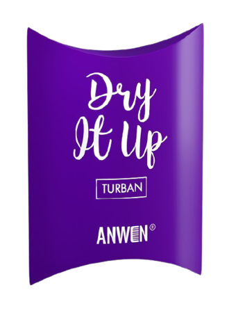 Anwen Turban Dry It Up Night Treatment for Hair Care Purple Color 1 Piece