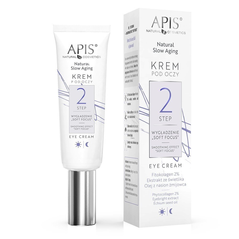 Apis Natural Slow Aging Step 2 Soft Focus Smoothing Eye Cream for Mature Skin 15ml