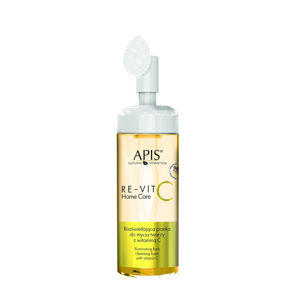 Apis Re-Vit C Illuminating Face Washing Foam with Vitamin C for Gray Skin with Discolorations 150ml