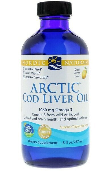 Arctic Cod Liver Oil, 1060mg Lemon - 237 ml.