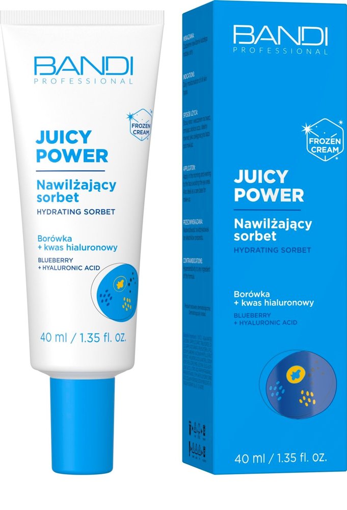 Bandi Juicy Power Limited Edition Moisturizing Light Fruit Sorbet in Cream for All Skin Types 40ml