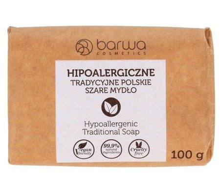 Barwa Hypoallergenic Traditional Polish Gray Soap Plant Based 100g
